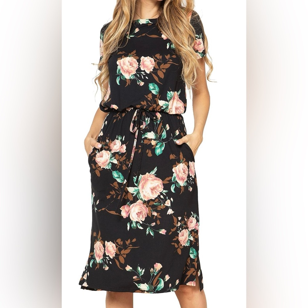 Simier Fariry Floral Casual Dress - Medium